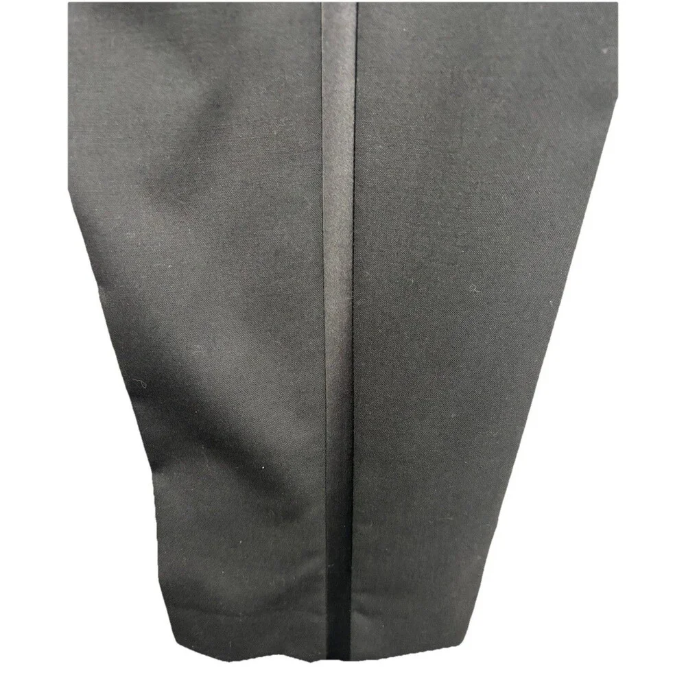 Vtg JOS A BANK Men’s 50L Tuxedo Set 100% Wool Black - Cummerbund & Garment Bag